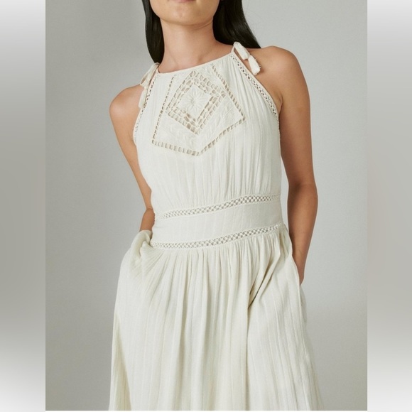 NWT Lucky Brand Eyelet Maxi dress. Size Small - Picture 16 of 16